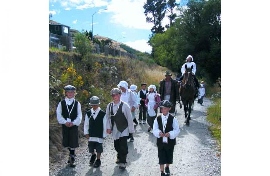 Heritage fans walk the route intrepid explorers Rees and Von Tunzelmann rode on horseback to...