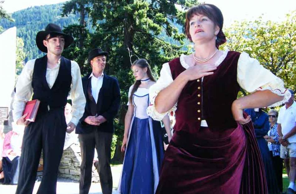 Wanaka actors (from left) son Bene Schwarz, father John Schwarz, neice Katarina Schwarz and Jilly...