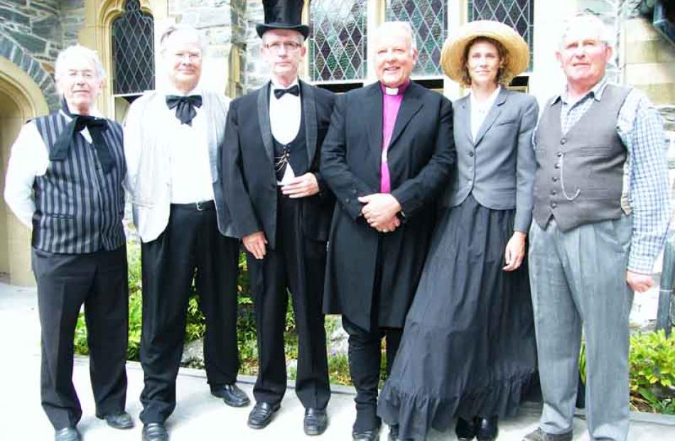 Celebration steering committee (from left) Lindsay Singleton, David Beatson, Revell Buckham, Rt...