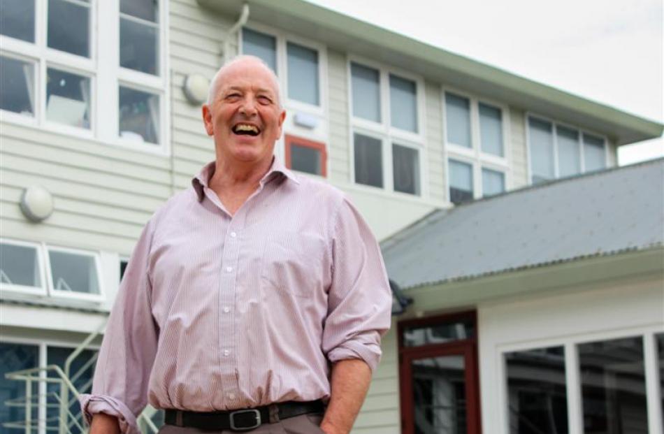 Balclutha Primary School principal Paddy Ford outside school classrooms where ex-pupils will...