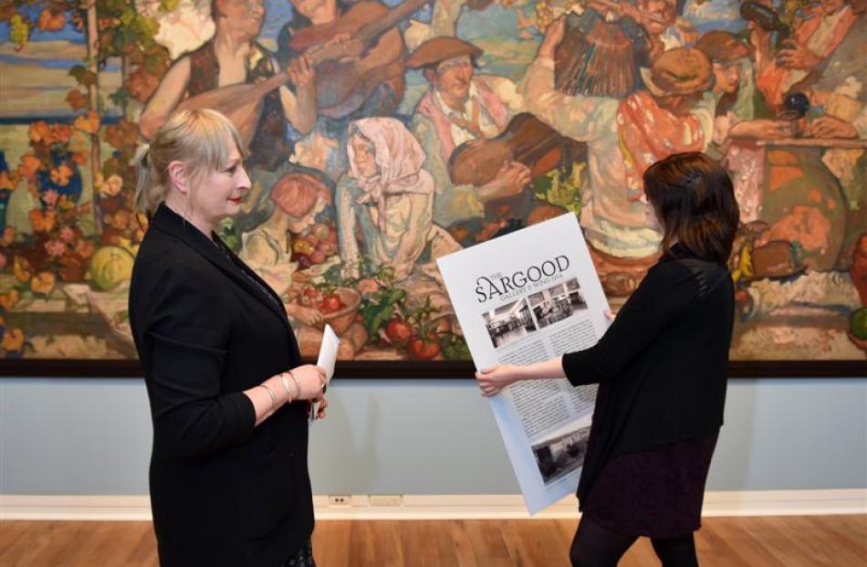 Dunedin Public Art Gallery public programmes manager Robyn Notman and assistant curator Lauren...