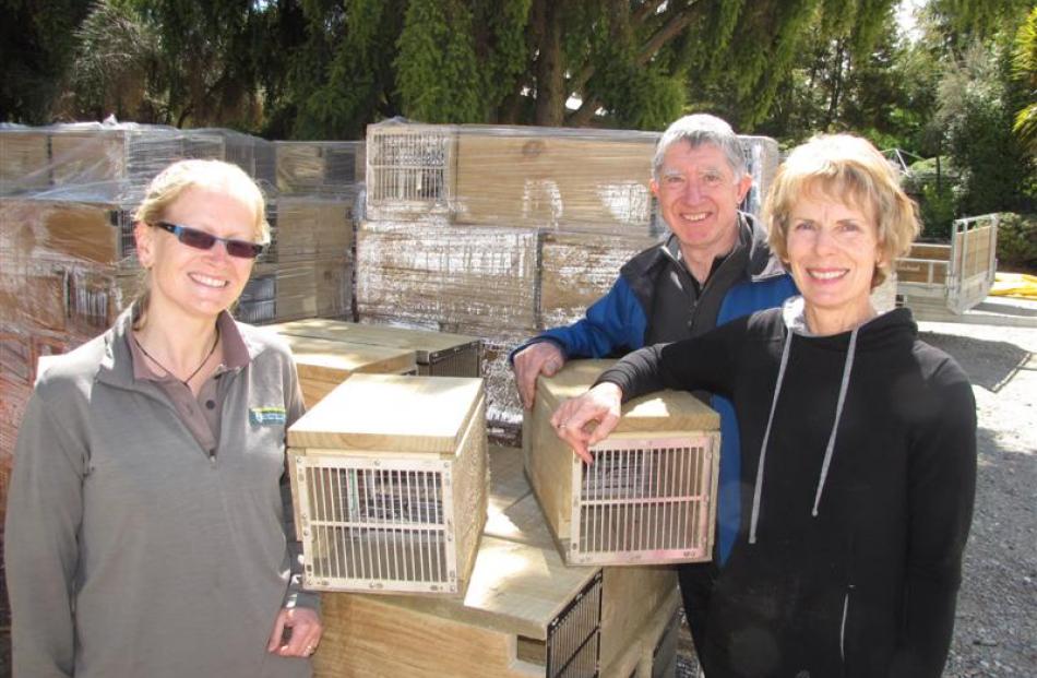 Matukituki Charitable Trust founders Derek and Gillian Crombie (right), and Department of...