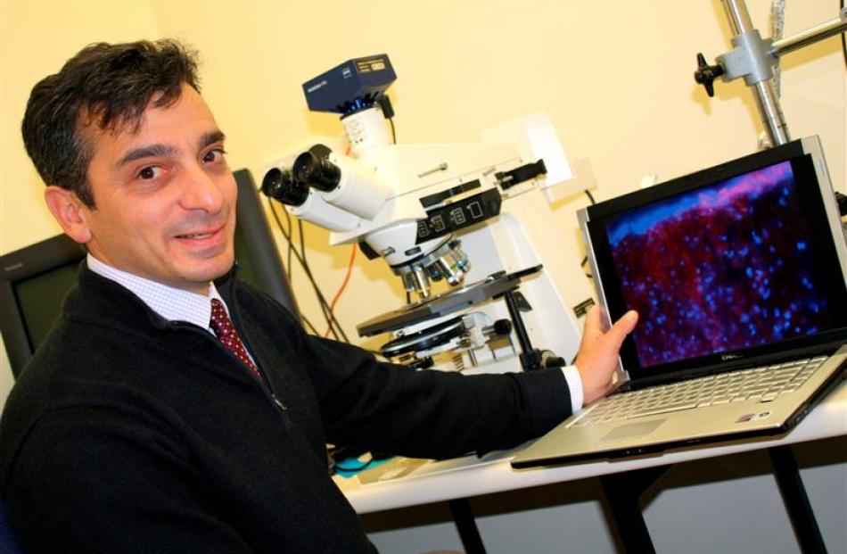 Otago Medical School senior lecturer Dr Ivan Sammut is involved in researching new red-blood-cell...