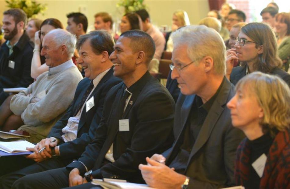 Part of the audience at the 49th University of Otago Foreign Policy School at St Margaret's...