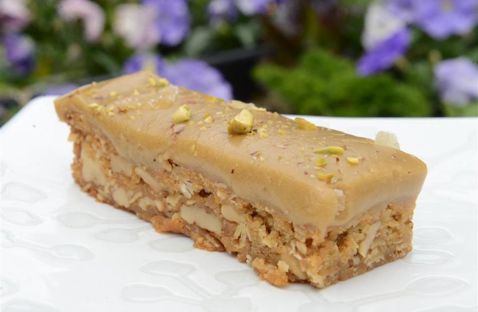 Oaty ginger slice. Photo: Linda Robertson