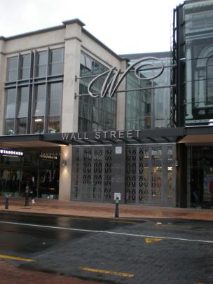 The first glance of the new George Street entrance to Wall Street Mall, 2009.