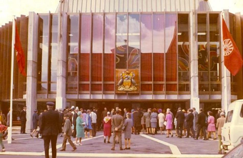 The Christchurch Town Hall’s official opening ceremony - 1972. Photo: Luney Family Collection