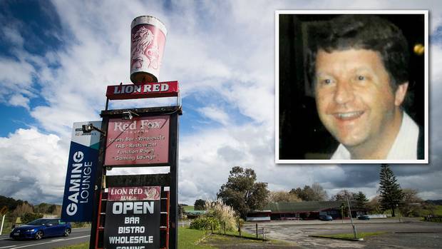 Chris Bush (inset) was shot at the Red Fox Tavern in 1987. Photo: NZ Herald