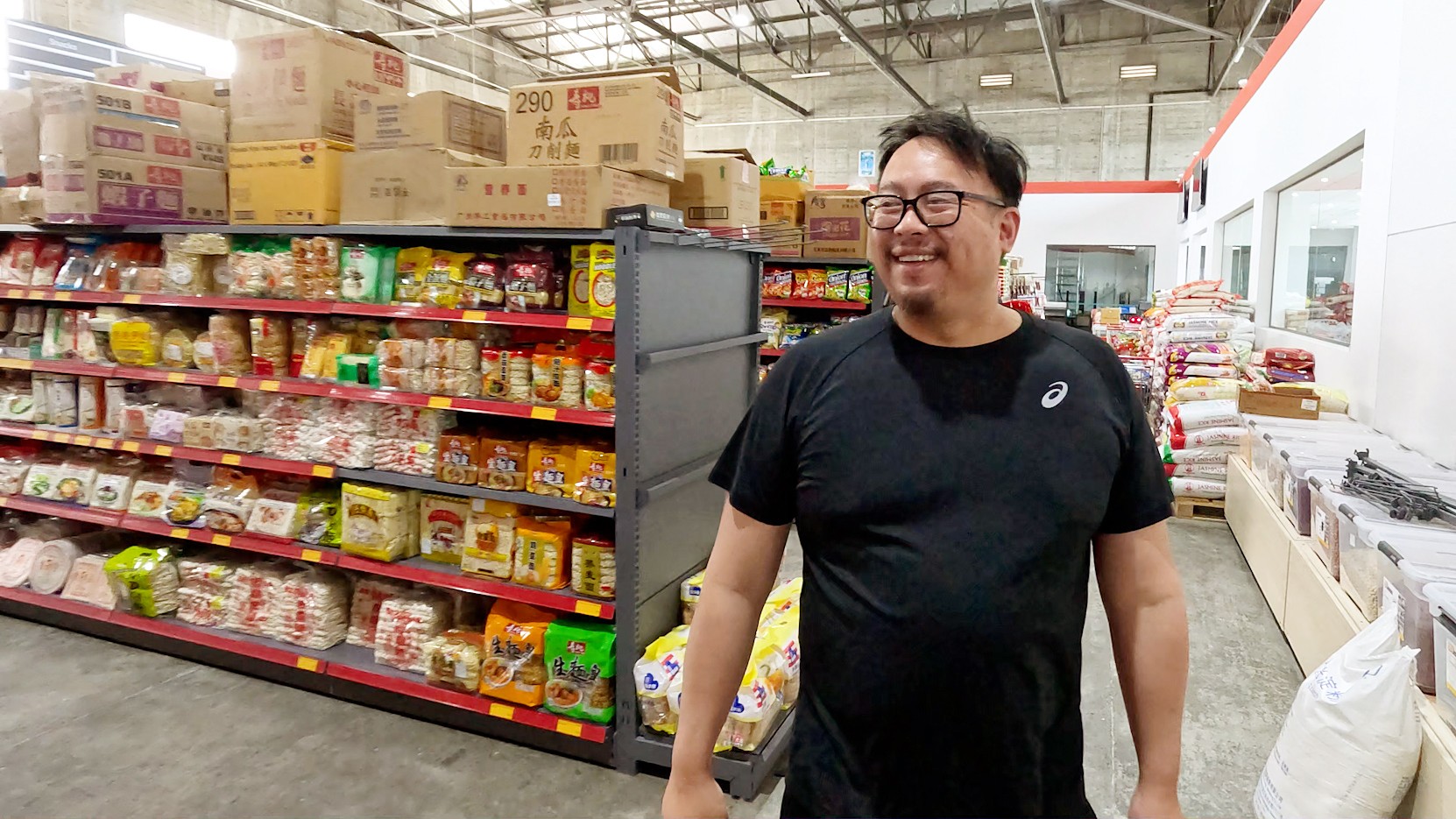 China Town Market owner Bill Ng is looking forward to a busy opening day on Friday. Photo: Geoff...