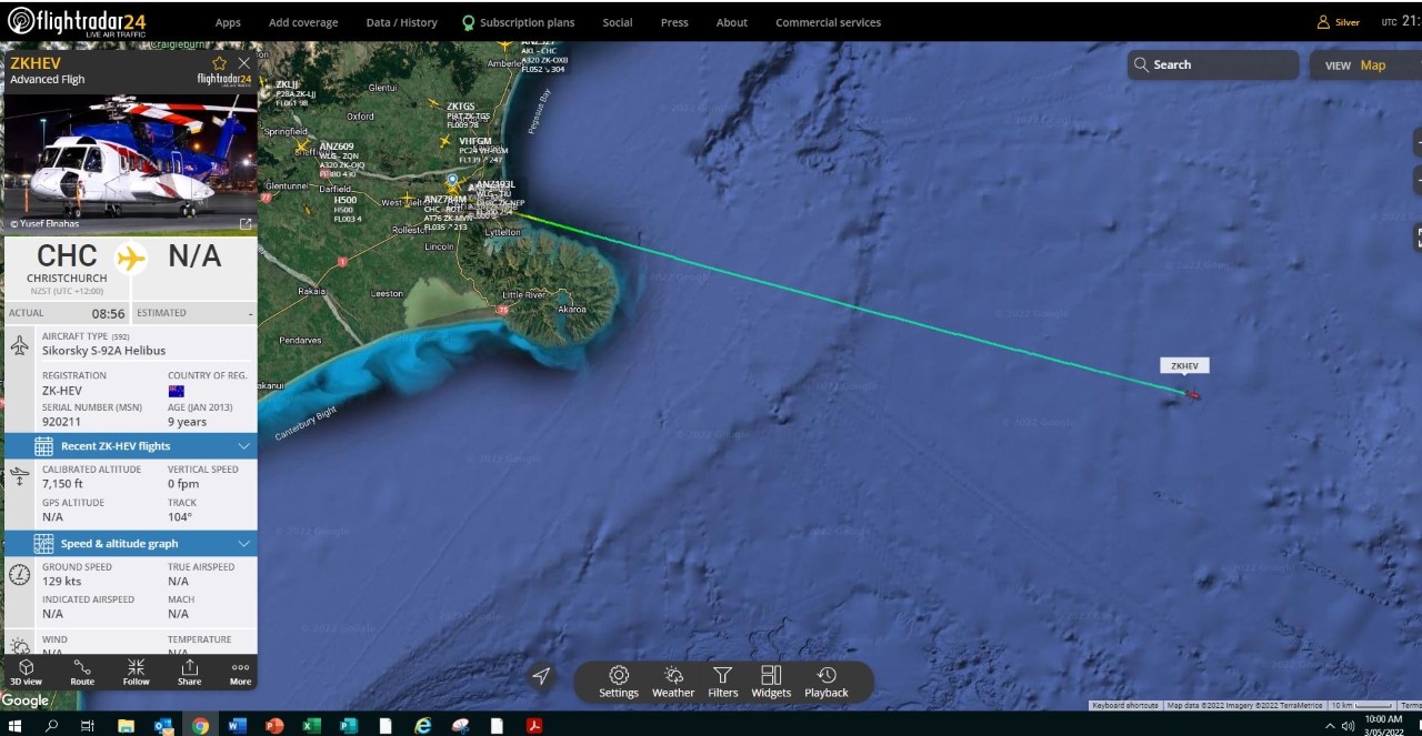 The Rocket Lab helicopter flight plan. Image: Rocket Lab