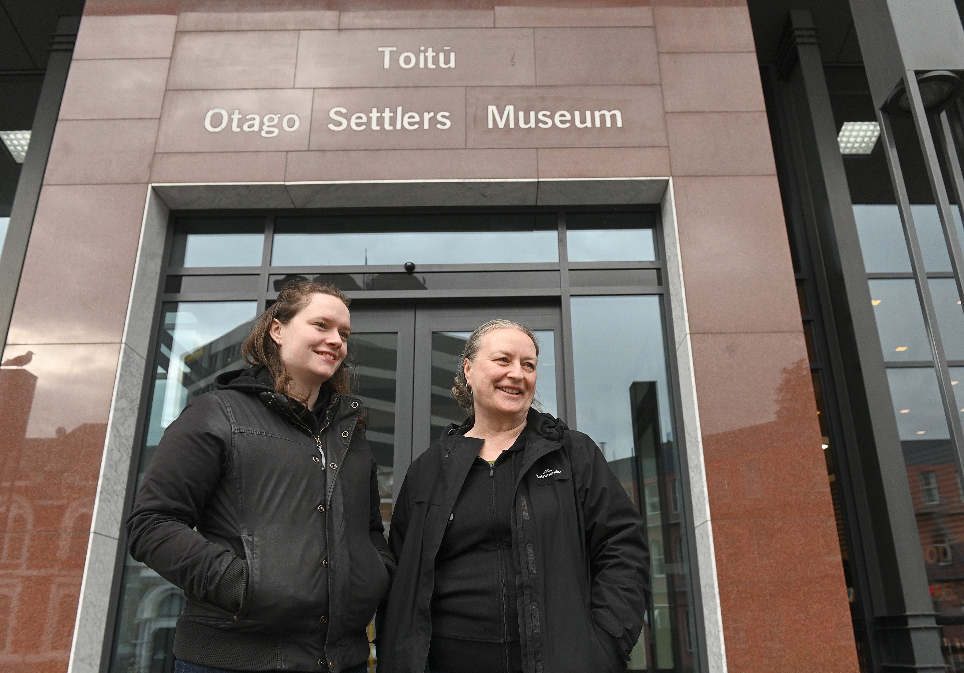 Visiting the museum yesterday were Sarah Irons of ACT, Australia (left) and her mother Kathryn...