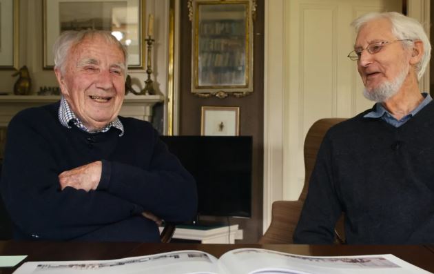 Sir Miles Warren and Maurice Mahoney in 2018. Photo: Supplied