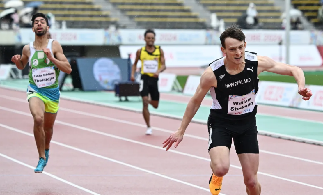 Will Stedman  took gold in the T36 400m in Kobe and set a national record of 53.36sec. 